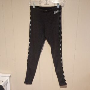 Pink Victoria's Secret Women's Dark Gray Leggings Size Small